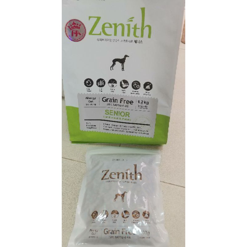 300gthức ăn hạt mềm chó già zenith senior thuộc dòng sản phẩm thức ăn hạt mềm cao cấp cho thú cưng.