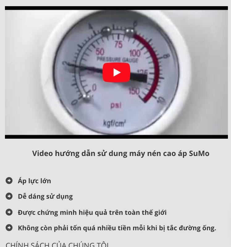 It smart - MÁY NÉN CAO ÁP SUMO THÔNG TẮC BỒN CẦU
