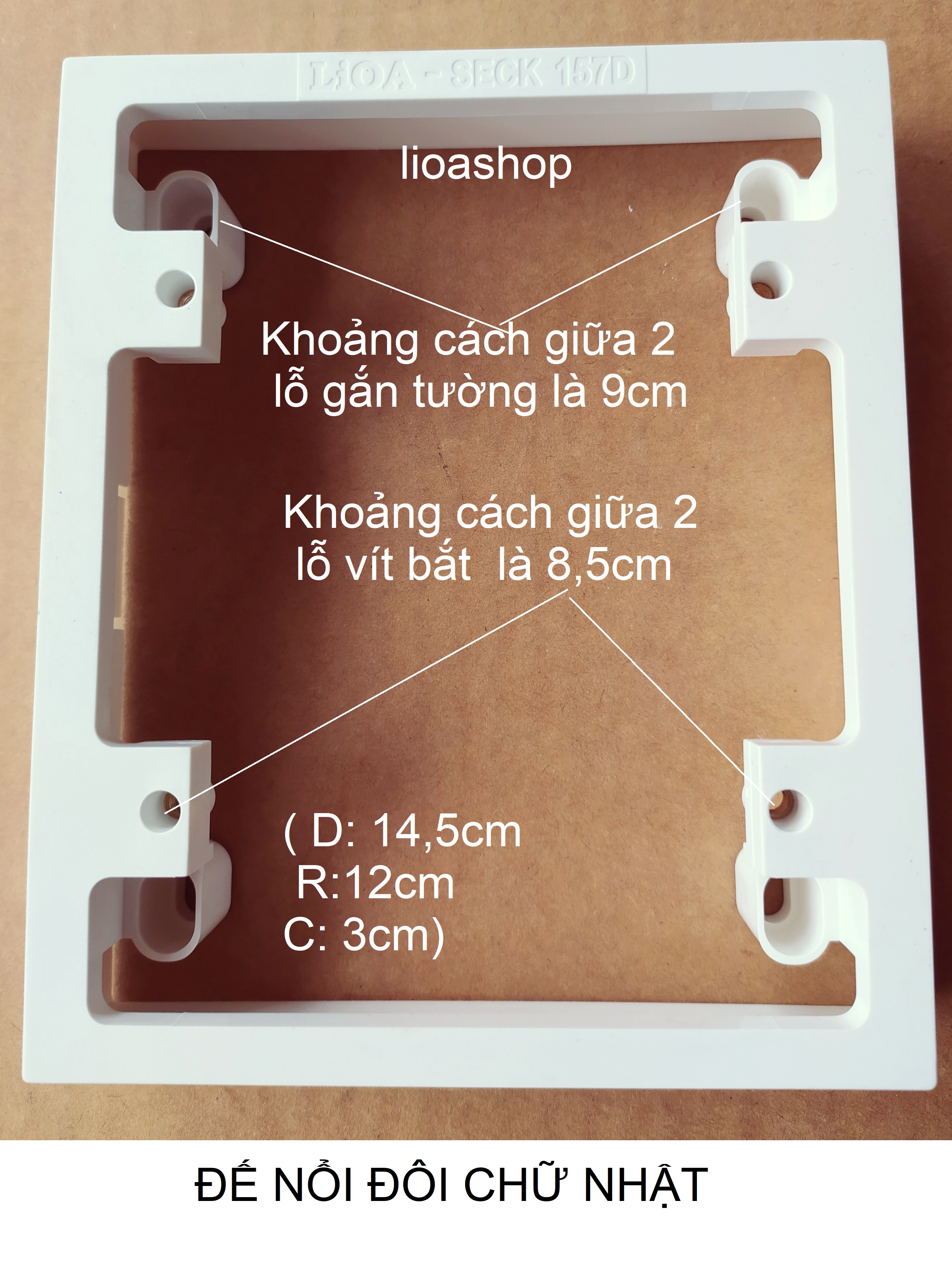 ĐẾ ÂM ĐÔI - ĐẾ NỔI  ĐÔI CHỮ NHẬT LiOA