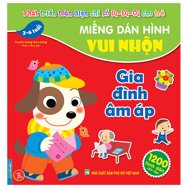 Fahasa - miếng dán hình vui nhộn - gia đình ấm áp