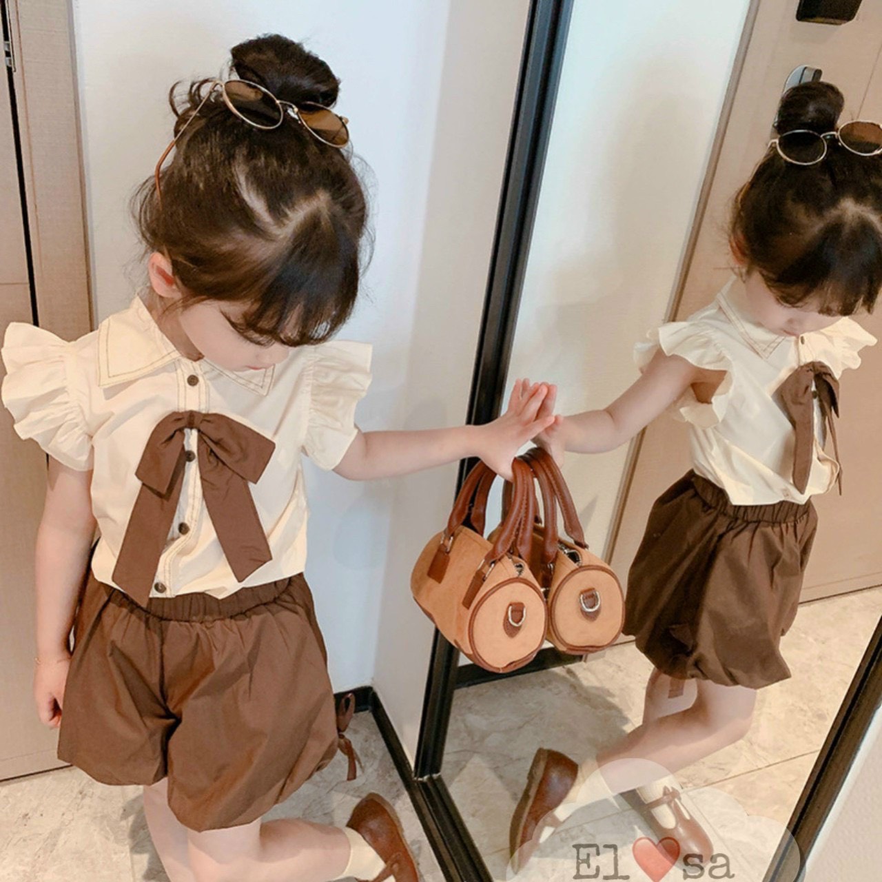 set quần áo bé gái tiểu thư đáng yêu