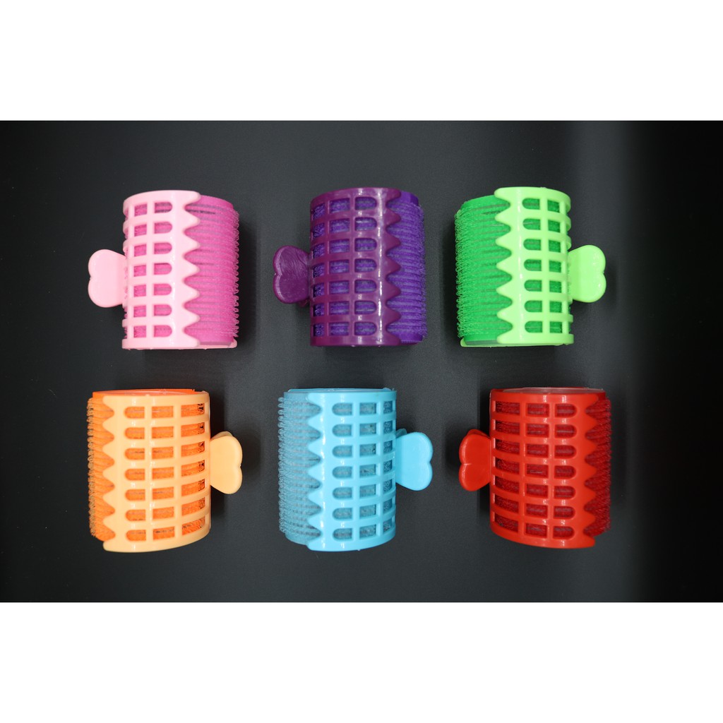 Bộ 8 lô cuốn tóc tự dính cỡ lớn có kẹp cố định Mỹ Thanh