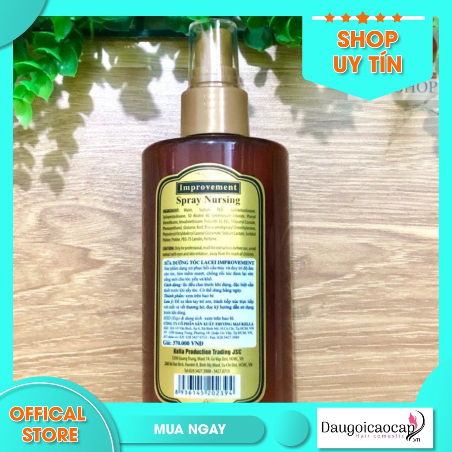 Sữa dưỡng tóc lacei improvement spray nursing siêu mượt chống nhiệt 250ml