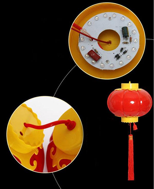 [HCM]Dây Lồng Đèn Trang Trí 5M-18 Bóng Trang Trí Dịp Lễ Tết