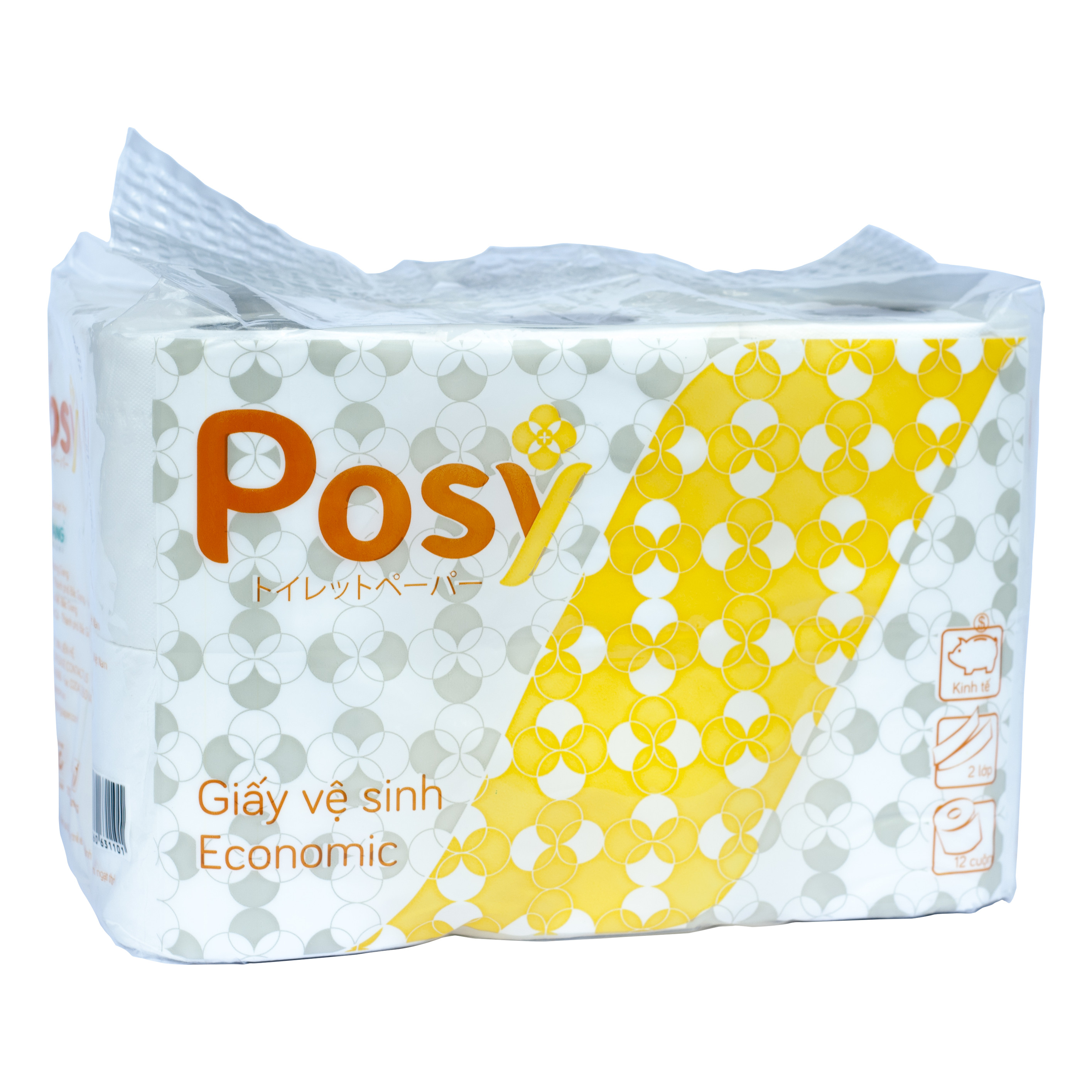 [HCM]Giấy vệ sinh Posy Economic 12 cuộn/ túi