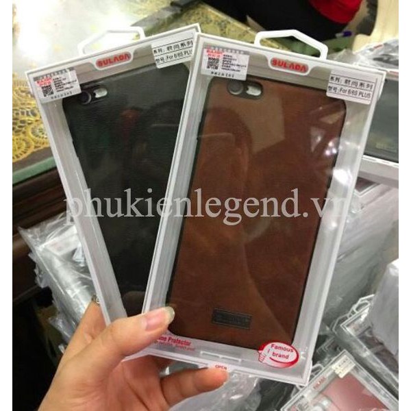 Ốp Lưng Sulada Da Cho Iphone 6 Plus/ 7P/8P Lus , Da Cao Cấp