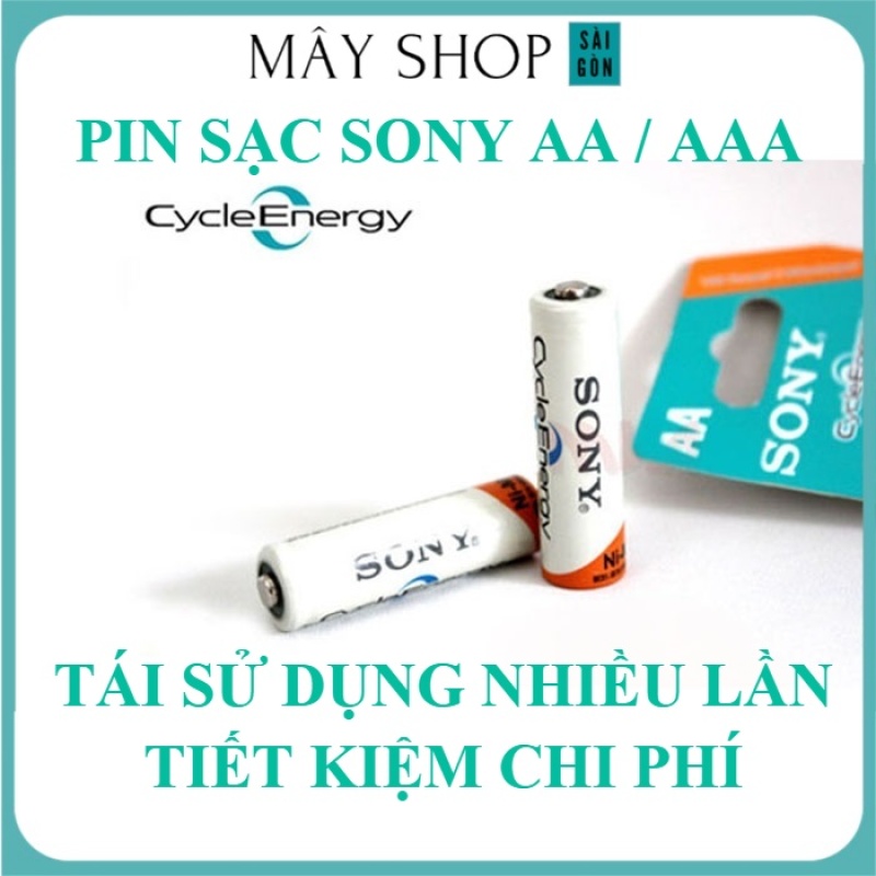 Pin sạc lại SONY AA (4600mAh)/ AAA (4300mAh) sạc lại tái sử dụng nhiều lần