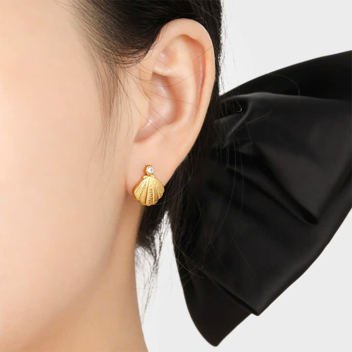 BÔNG TAI TITAN KHÔNG ĐEN CỎ 4 LÁ, BÔNG TAI NỮ THỜI TRANG