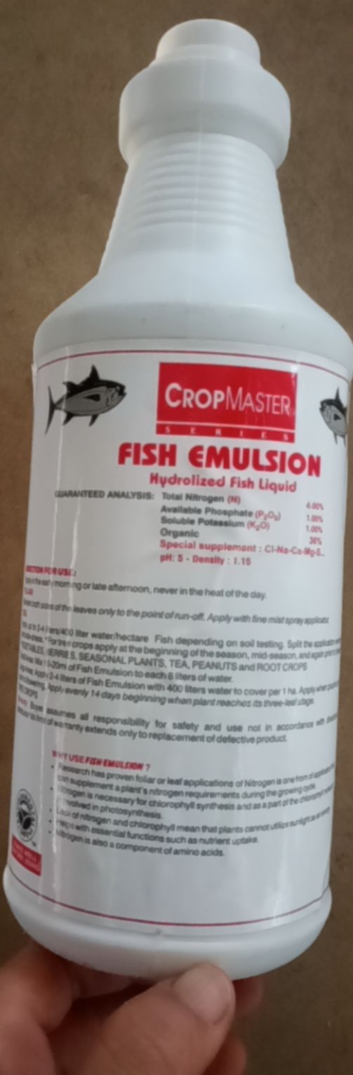 ĐẠM CÁ CÔ ĐẶC FISH EMULSION .( Chai 1 lít )