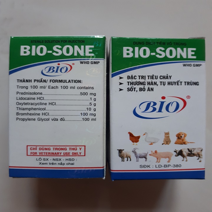 BIO SONE CHAI 100ML PHÓ THƯƠNG HÀN TỤ HUYẾT TRÙNG