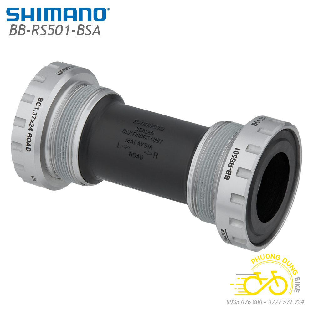 Trục giữa cốt rỗng xe đạp shimano bb rs500 rs501 - hàng chính hãng