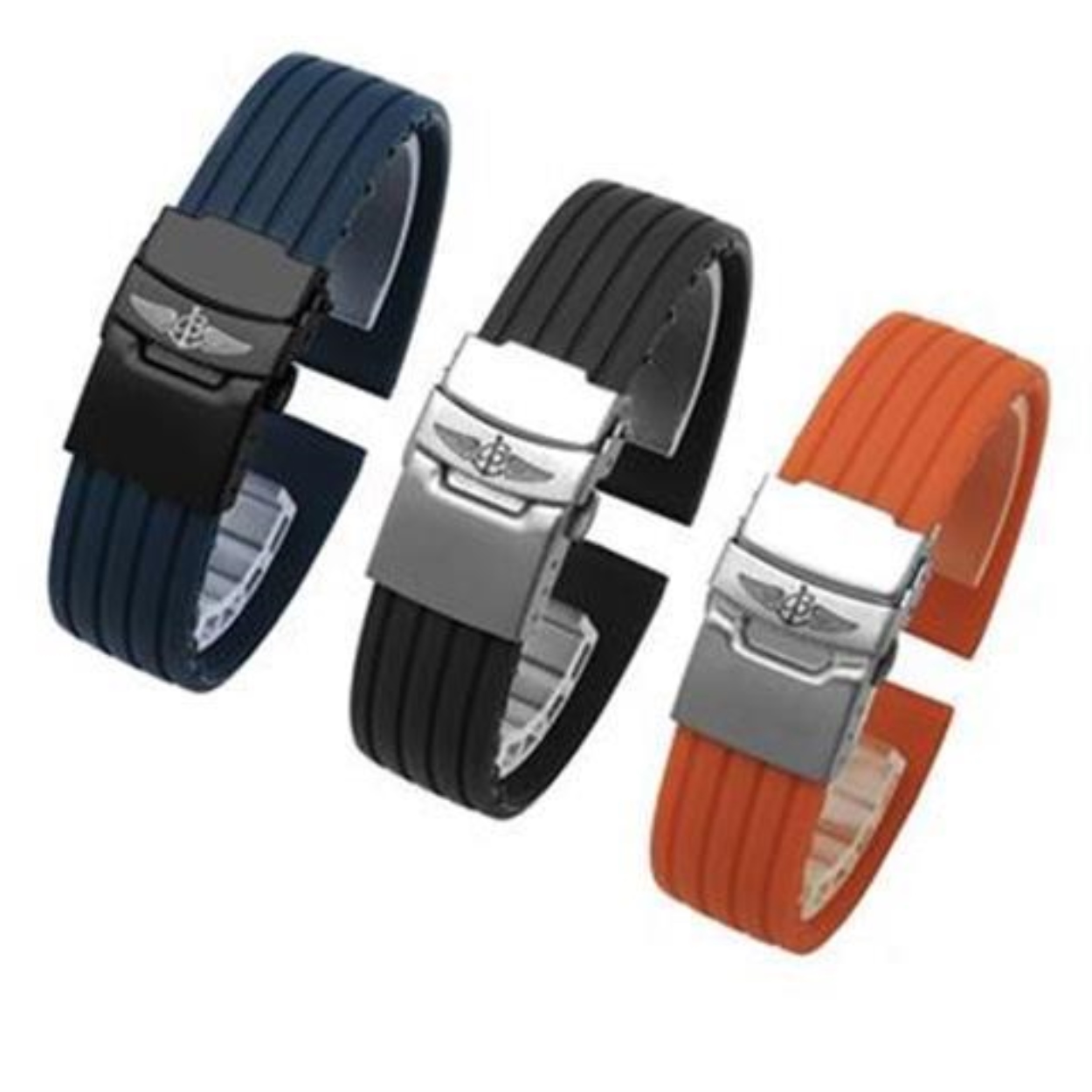 Phù hợp với Dây đeo đồng hồ cao su Breitling Breitling Avengers 22mm Blackbird Scout Silicone Strap 23