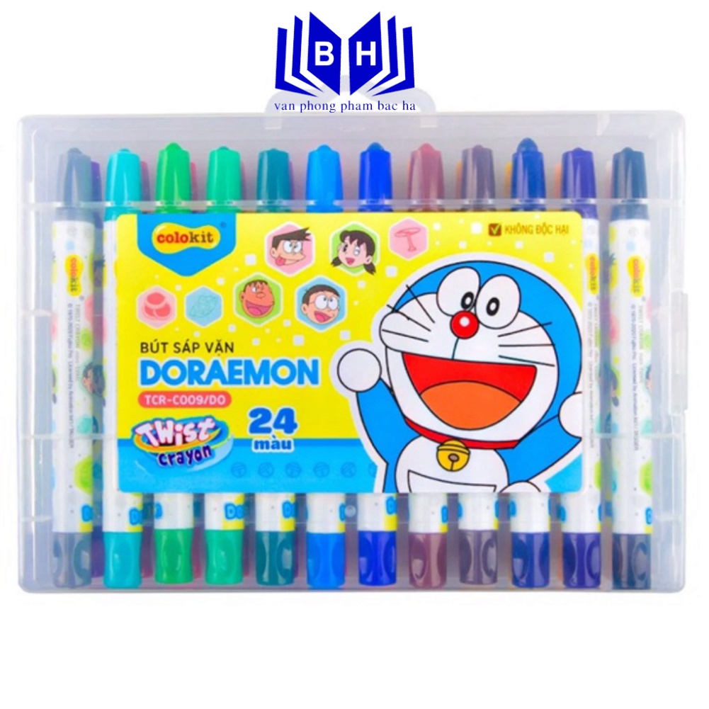 Bút Sáp Vặn Colorkit 24 Màu TCR-C009/DO