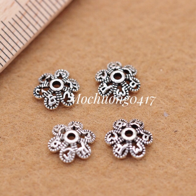 Charm bạc ốp cánh hoa - mh250