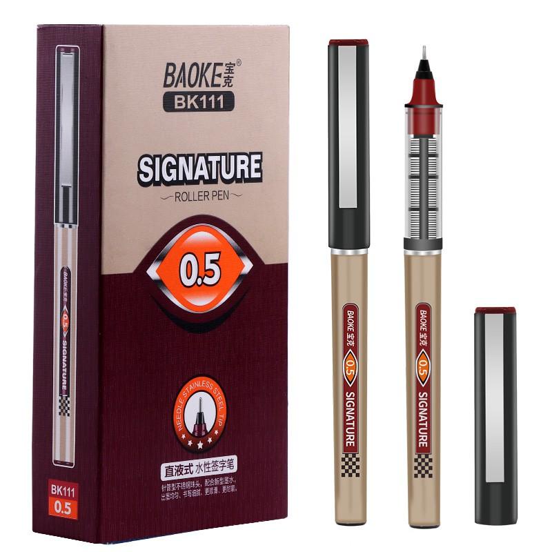 Bút ký, bút viết nét 0.5mm mực nước gel 3 màu-baoke/bk111