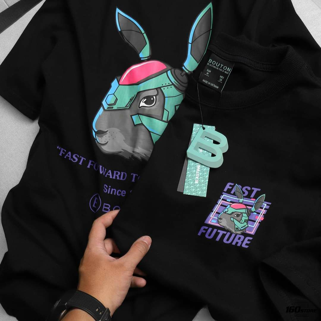 [HCM]Áo thun TAY NGẮN Thỏ Fast Future (TAY LỠ IB)