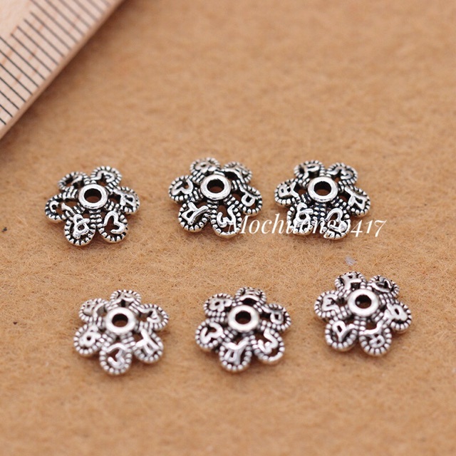 [S925] Charm bạc ốp cánh hoa - MH250