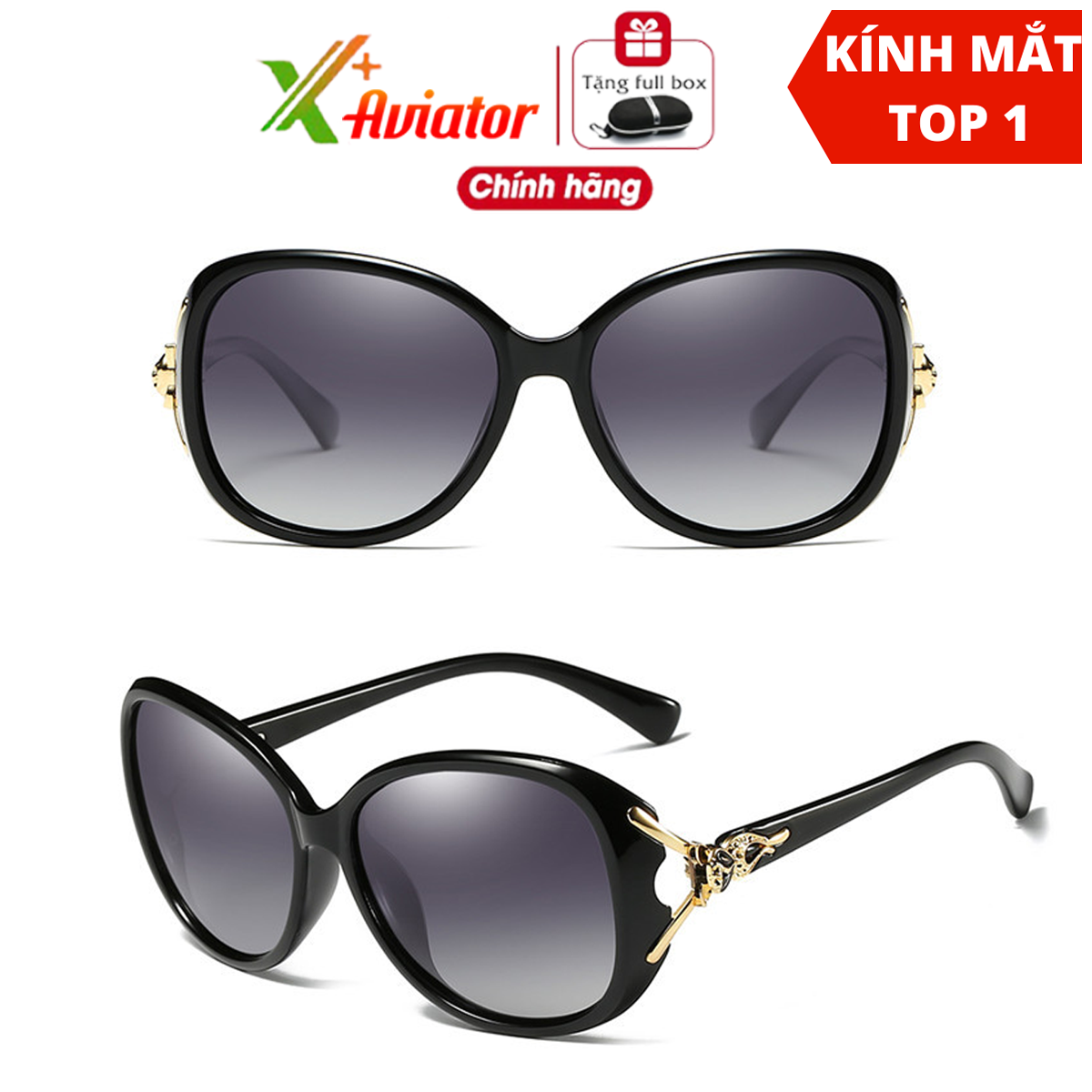 Kính Mát Nữ Mắt Kính Râm Phân Cực Nam Nữ Thời Trang AVIATOR AORON Gọng ...