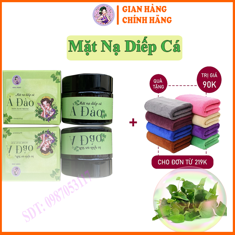 Mộc Nhan Natural, Mặt Nạ Diếp Cá Mộc Nhan Natural, tiemxuongrong, Ngăn Ngừa Mụn, Mờ Nám Tàn Nhang