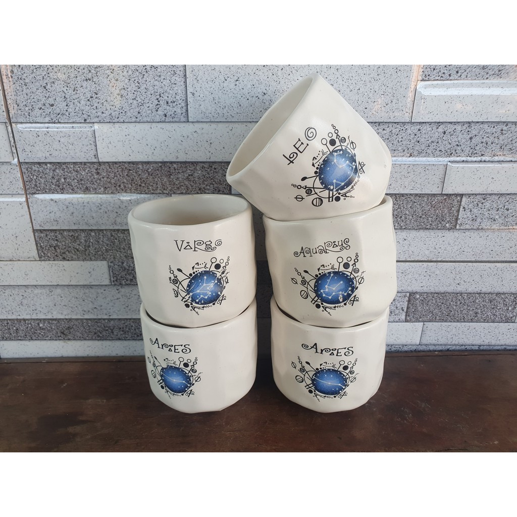 [HCM]Chậu gốm sứ 8x8cm