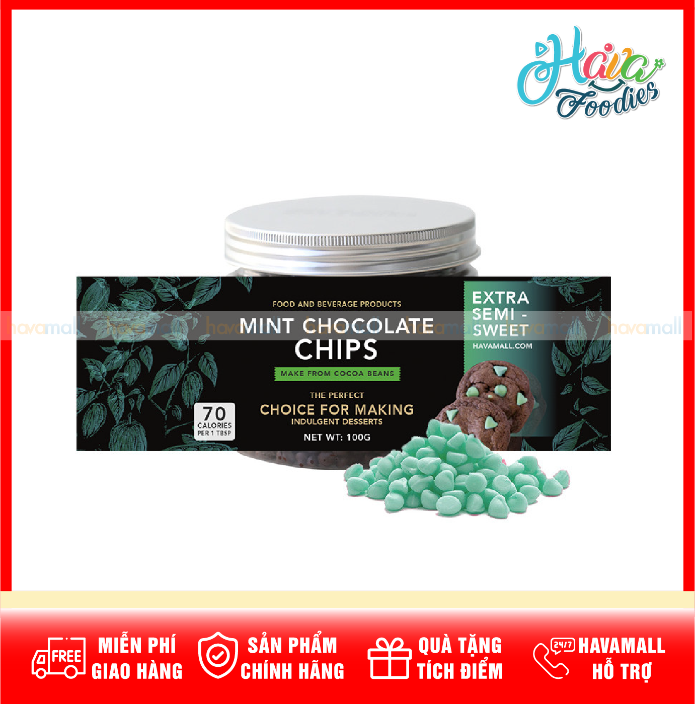 [HOÀN TIỀN MAX 10%] Socola Chip Nhiều Màu Havafood