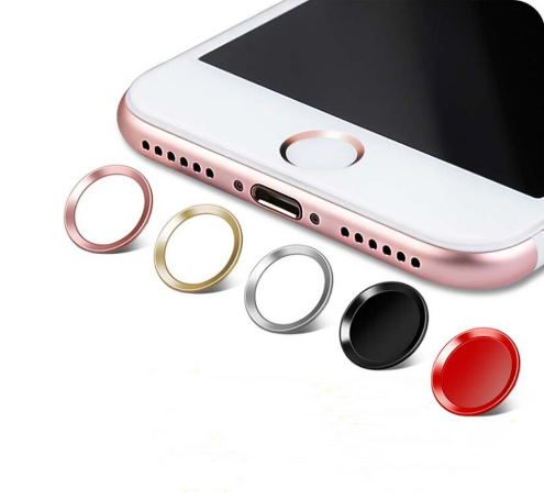 Nút Home Giả Đỏ Trắng Đen Cho...//... I.P.h.o.n.e...//... 5/5S/6/6S/6Plus/6SPlus/7/7Plus (Touch Id Buttom)