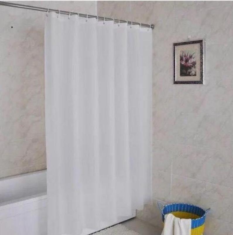 Rèm Phòng Tắm / Rèm Cửa Sổ Trắng Trơn 180cm X 180cm Loại 1