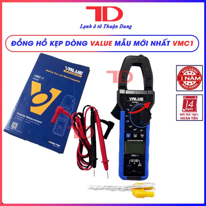 Đồng hồ kẹp dòng Value Vmc1 mẫu mới - Vật Tư Điện Lạnh Ô Tô Thuận Dung