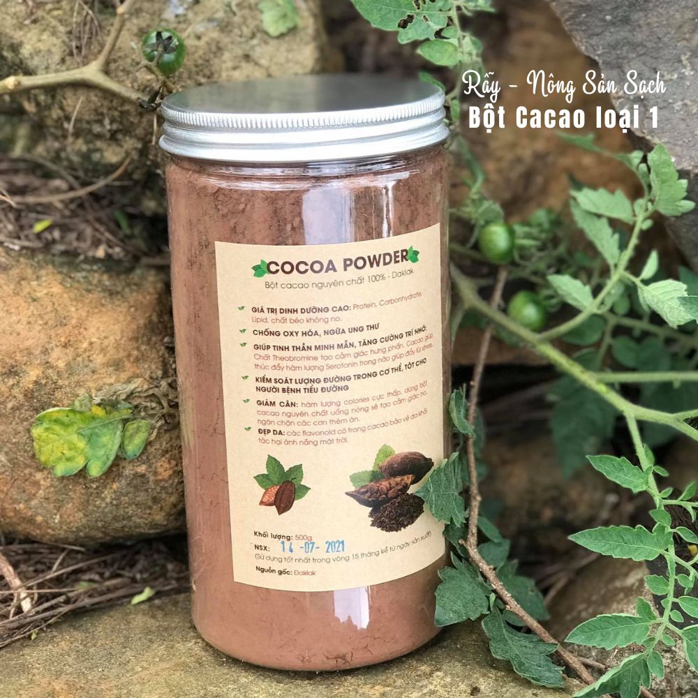 [500gram] BỘT CACAO ĐAKLAK nguyên chất 100% loại cao cấp