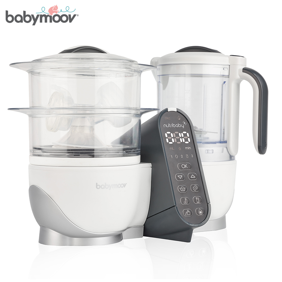 MÁY XAY HẤP ĐA NĂNG NUTRIBABY 5IN1 PLUS BABYMOOV (KEM)