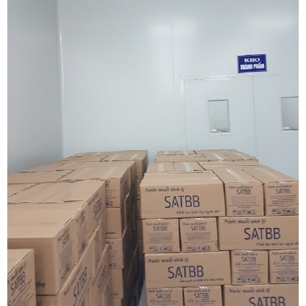 Thùng 21 chai nước muối sinh lý SATBB 550ml