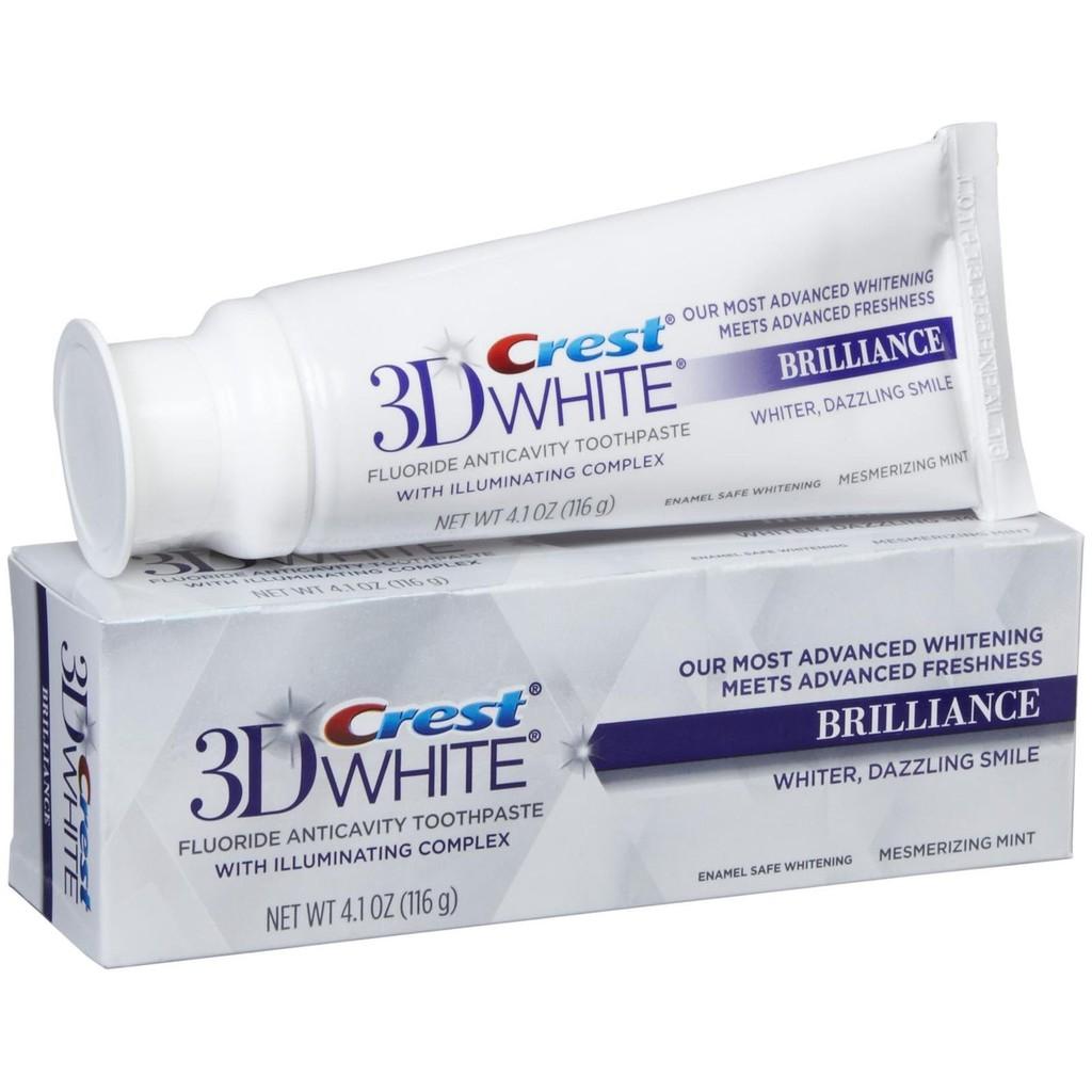 [HCM]Kem đánh răng trắng răng Crest 3D White Brilliance 116g