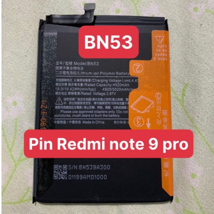 Pin Xiaomi Redmi Note 9 Pro/ Note10 Pro BN53 Dung Lượng 5020mAh