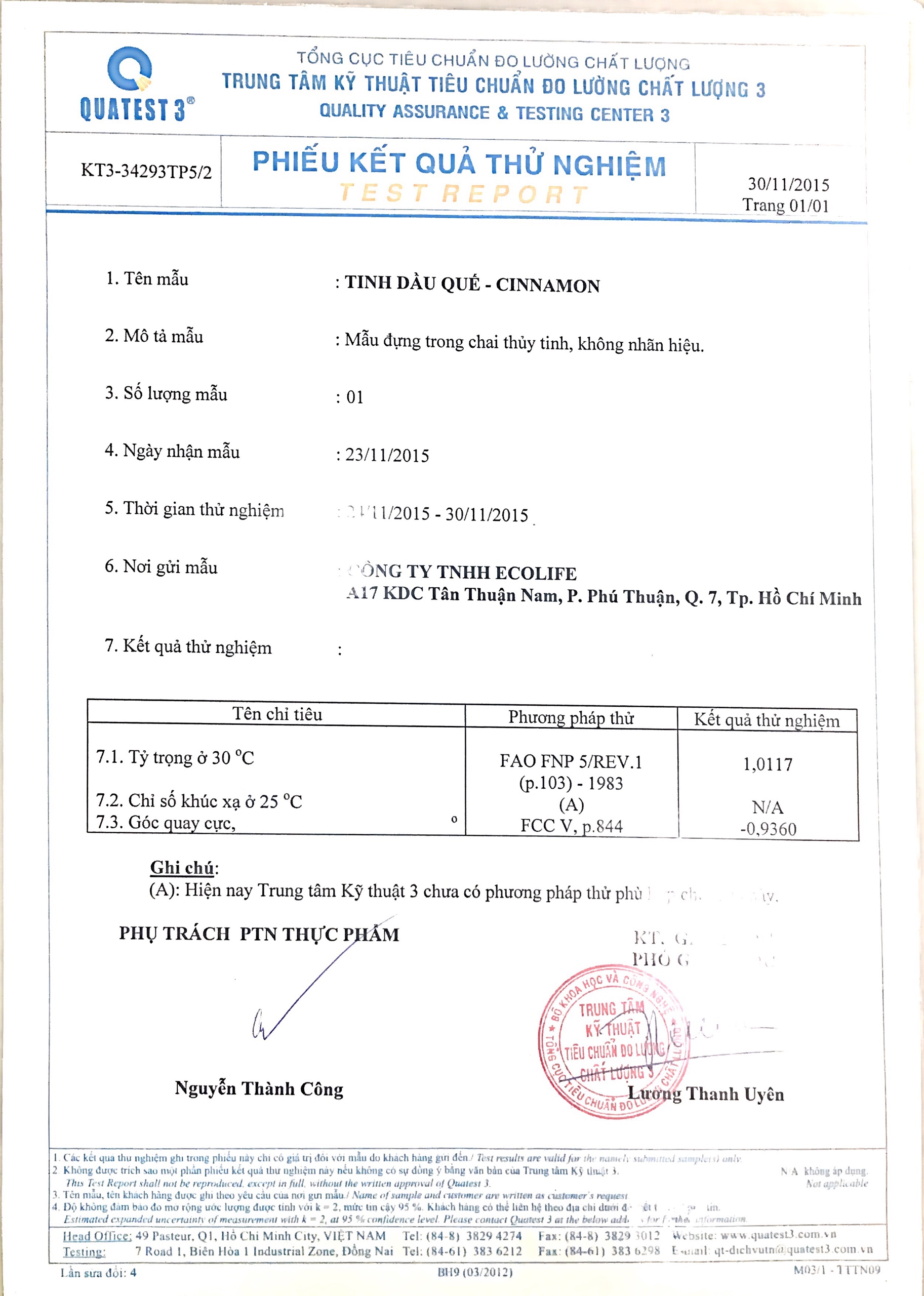 Tinh dầu massage giảm mỡ bụng từ vỏ quế Ecolife