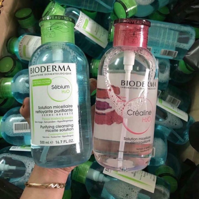 Nước Tẩy Trang Bio Derma 500ml Nắp Nhún Mẩu Mới Nước Tẩy Trang Bio Derma 500ml Nắp Nhún Mẩu Mới