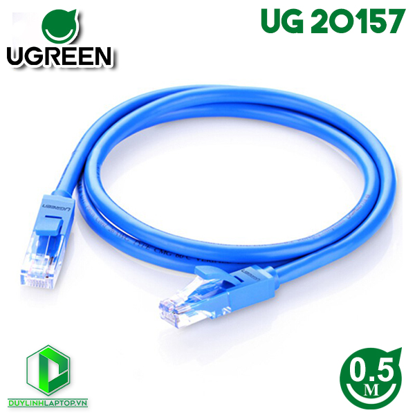 Dây mạng cat 6 UTP dài 0,5m Ugreen 20157