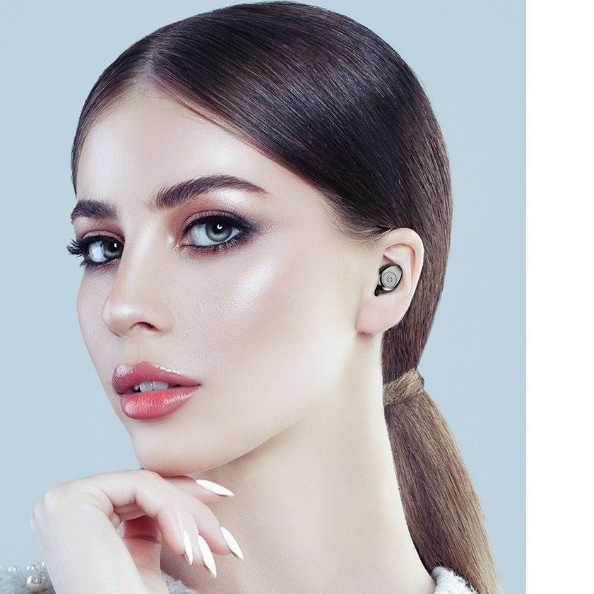 Tai nghe nhét tai S20 Bluetooth 5.2 Không dây Thể thao , Gaming mặt gương với 3D Touch LED chống thấm nước
