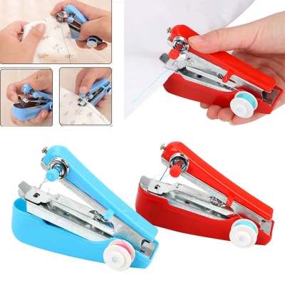 IQXHTW Color Sent Randomly Non-electric Handy Travel Cloth Home Sewing Machine Handheld Needlework Tools Fabric Sewing