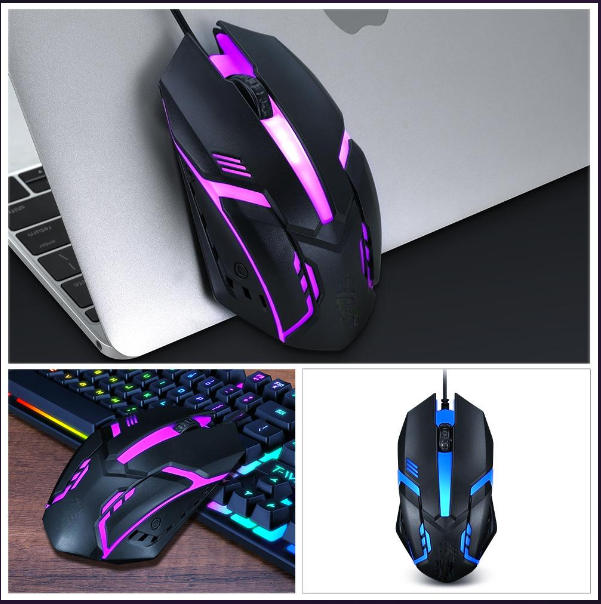 Mouse T - Wolf V1 Led Game Có Dây Cổng Usb