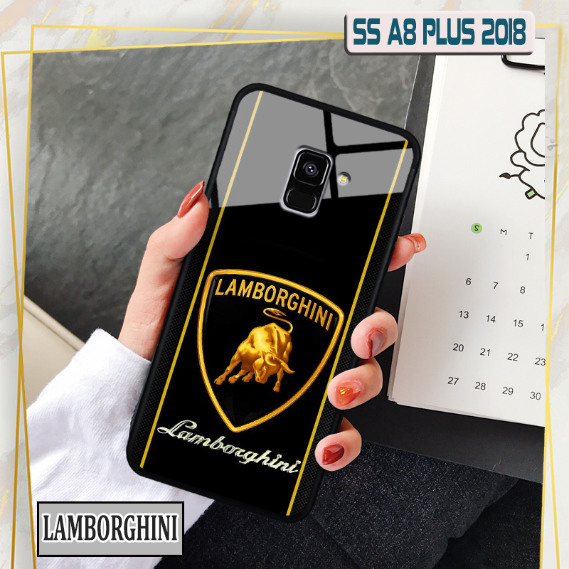 Ốp lưng Samsung A8 Plus (2018) in 3D hình logo hãng xe oto