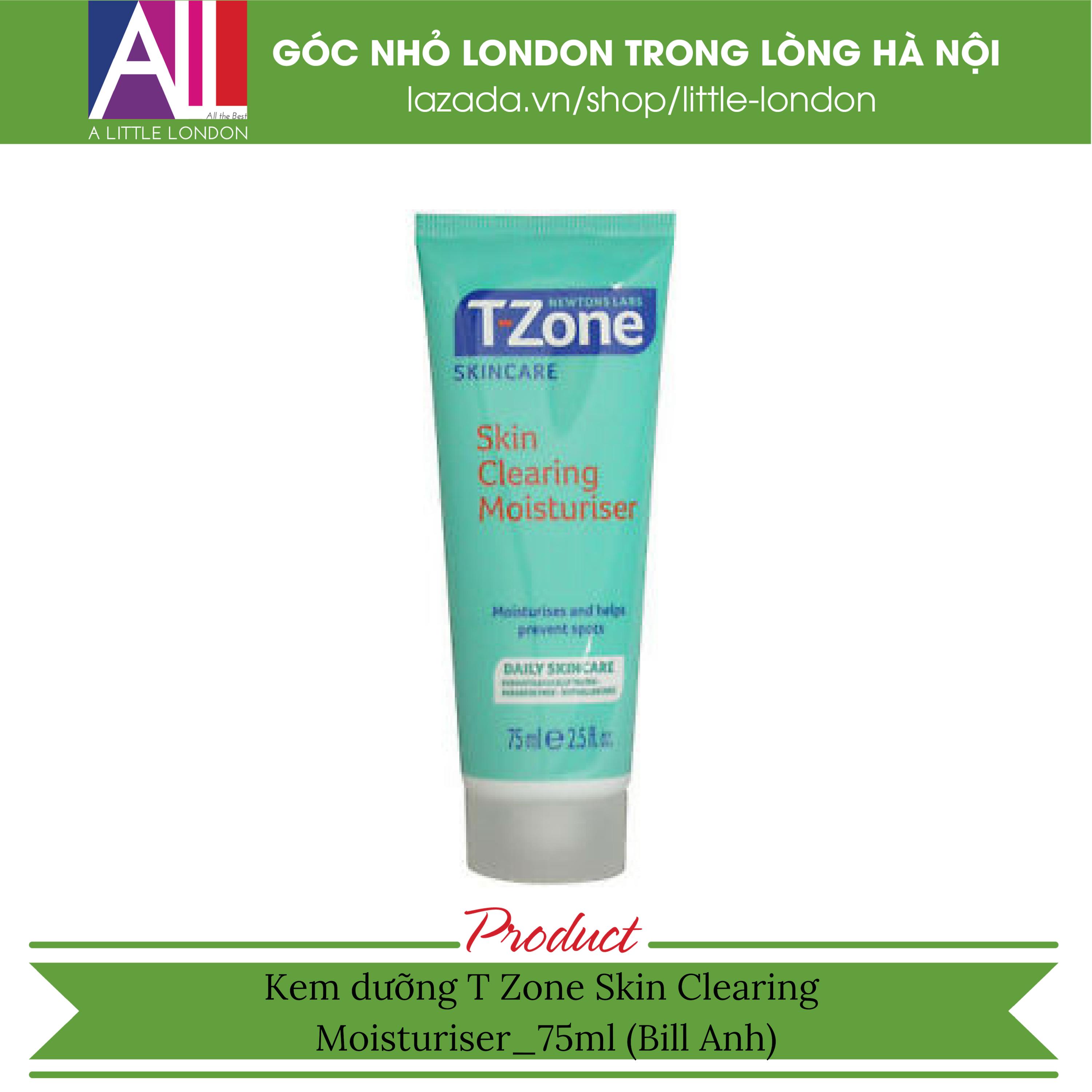 Kem dưỡng T Zone Skin Clearing Moisturiser – 75ml (Bill Anh)