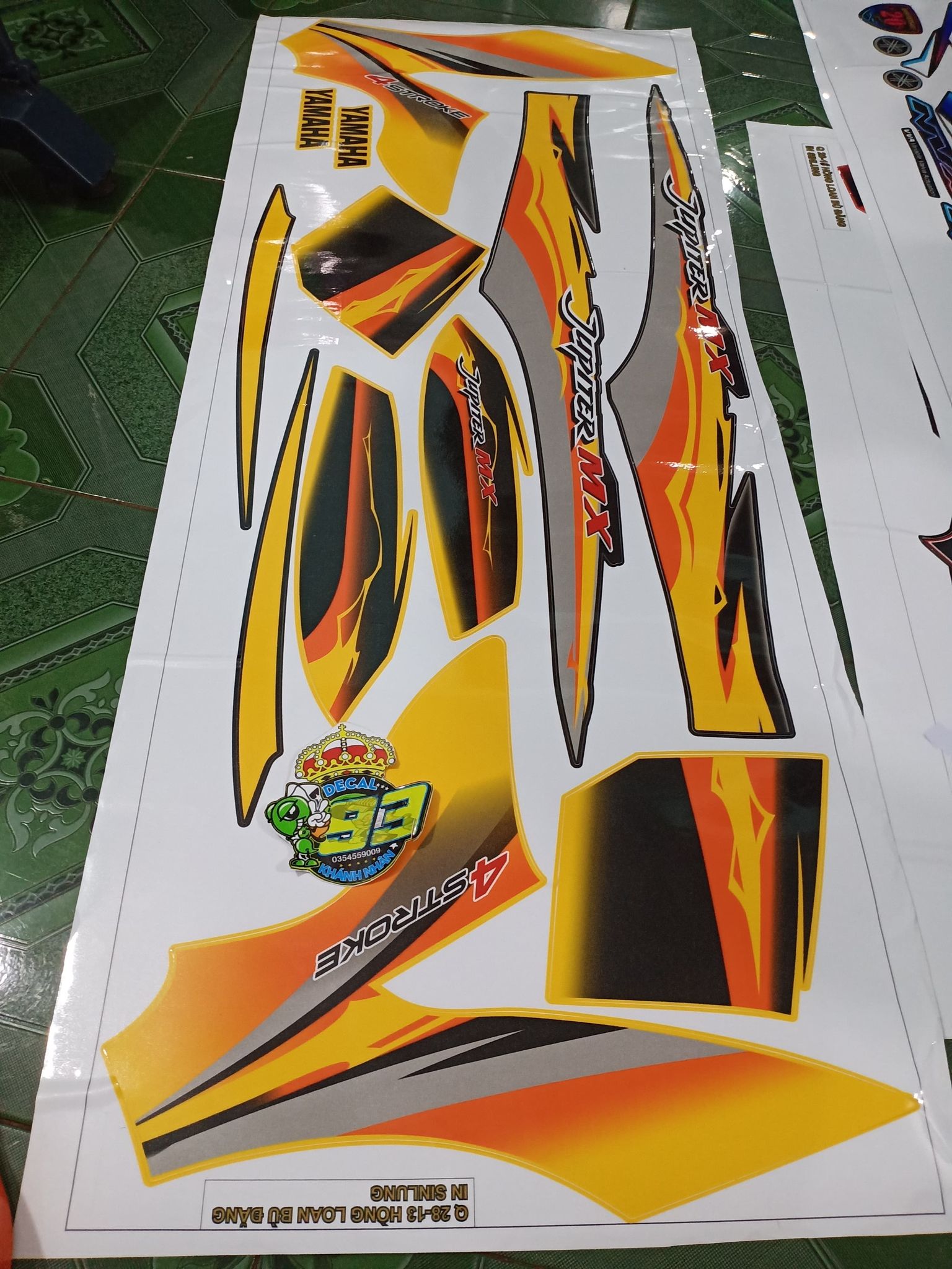 tem rời jupiter mx vàng xe đen vàng