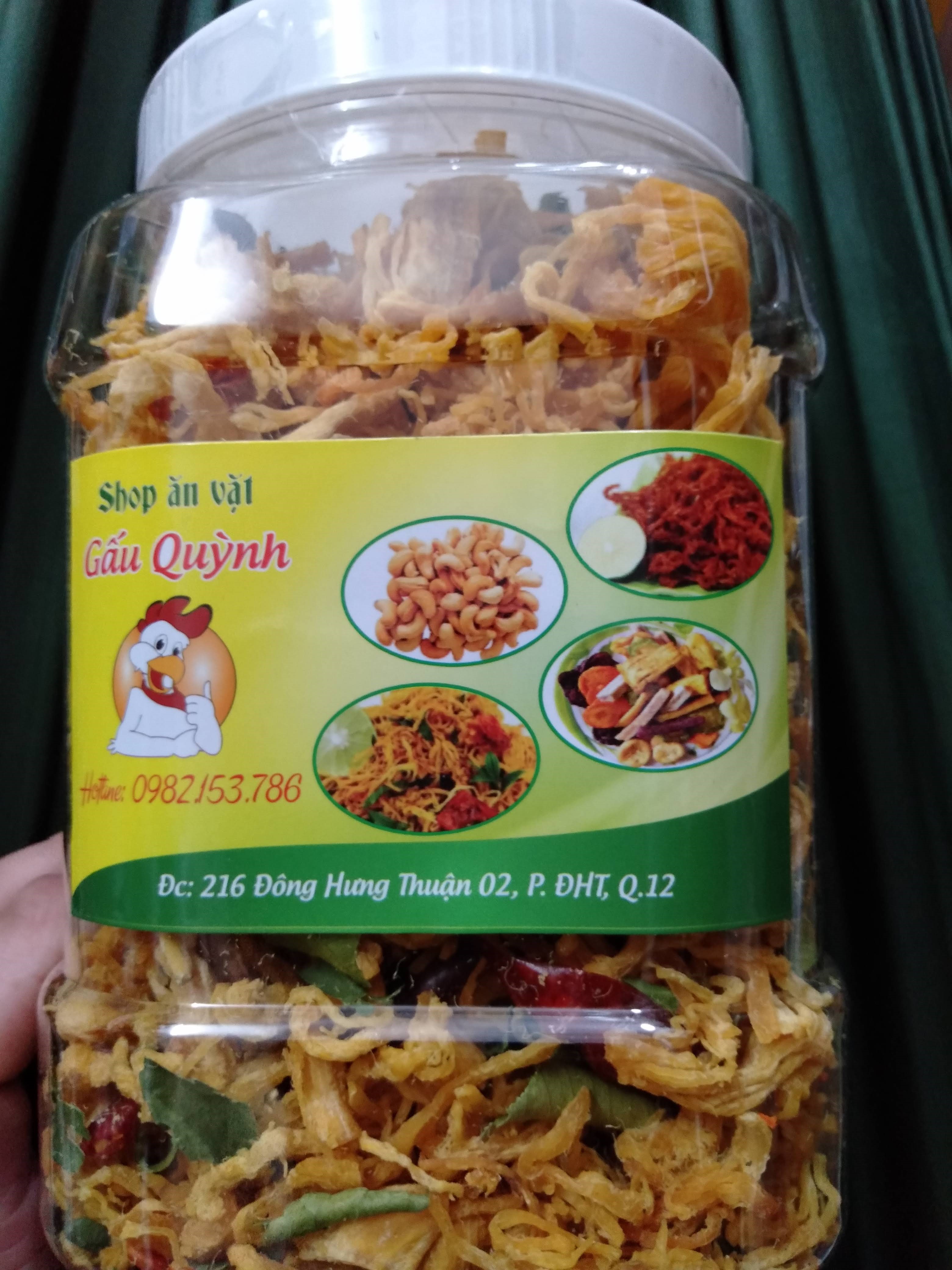 [HCM]1kg khô gà lá chanh loại 1