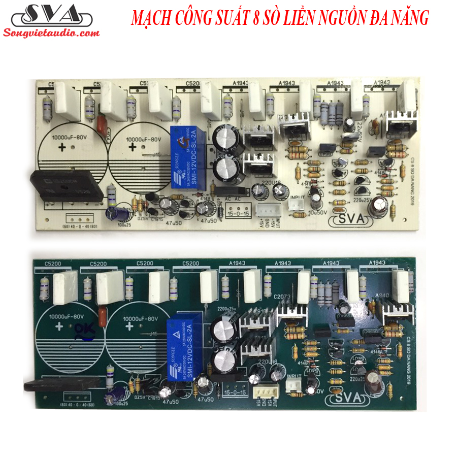 MẠCH CÔNG SUẤT 8 SÒ LIỀN NGUỒN ĐA NĂNG (1 KÊNH) - 1 MẠCH