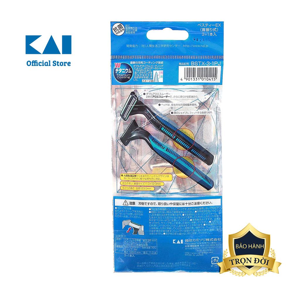 Dao cạo râu cao cấp Nhật Besty Ex 2 Blade/3+1