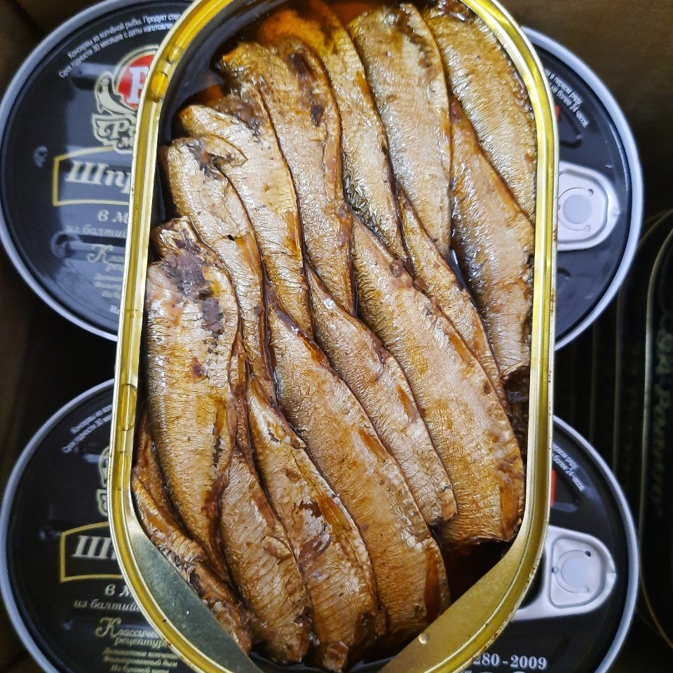 [Hộp 175gr] Cá Trích Nga ngâm dầu - Hàng xách tay