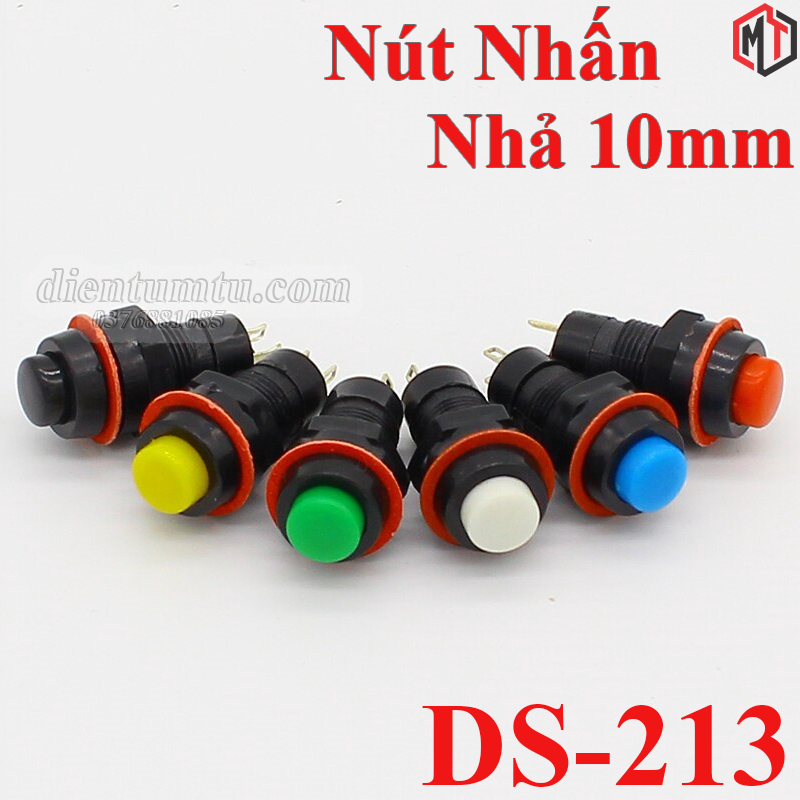 Nút nhấn nhả - nút reset 10mm ds-213