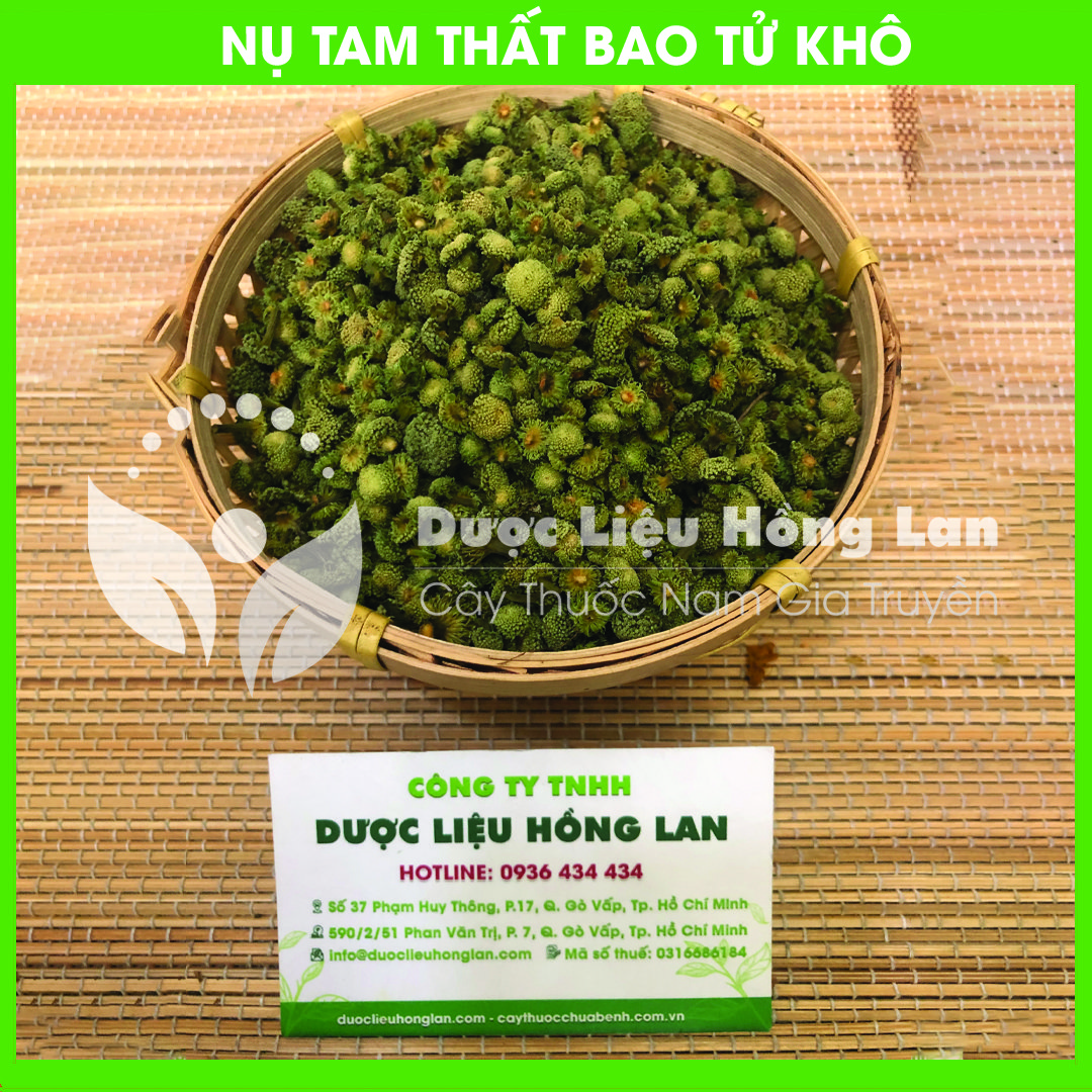 Dược liệu nụ hoa tam thất bao t.ử khô loại 1 đóng gói 100g
