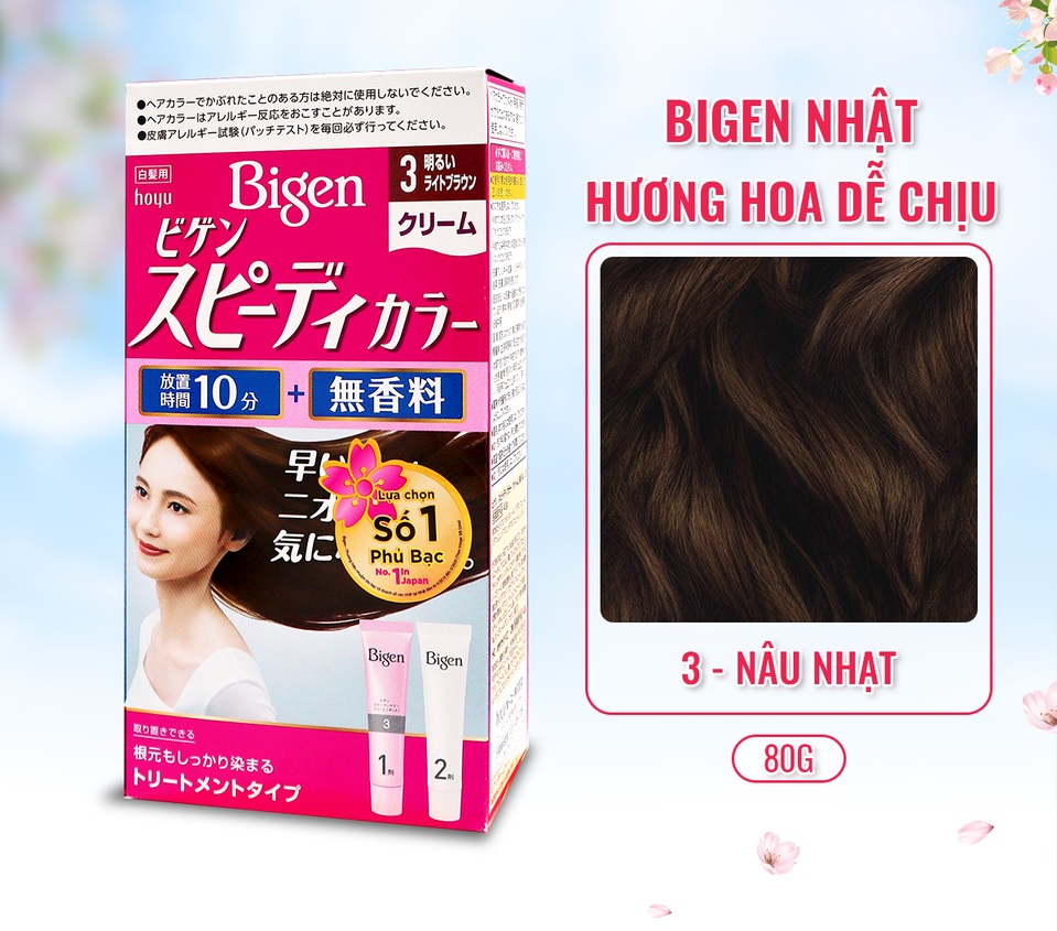 Kem nhuộm tóc bigen nhập khẩu nhật 100%