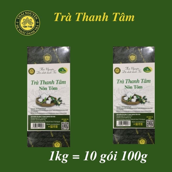 Trà nõn tôm thanh tâm 1kg , trà xanh tâm thái trà nõn tôm tân cương thái nguyên 1kg